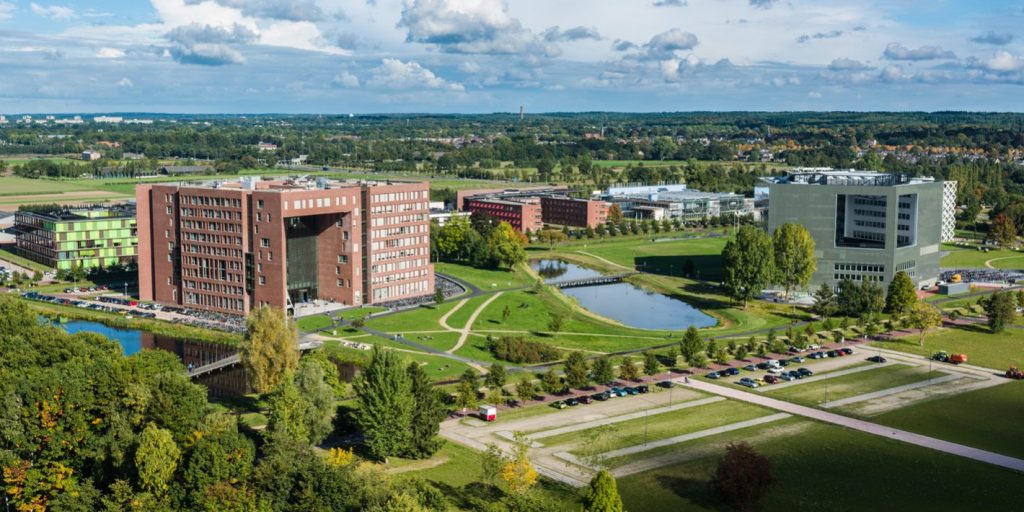 Buildings of Wageningen University at Wageningen Campus
