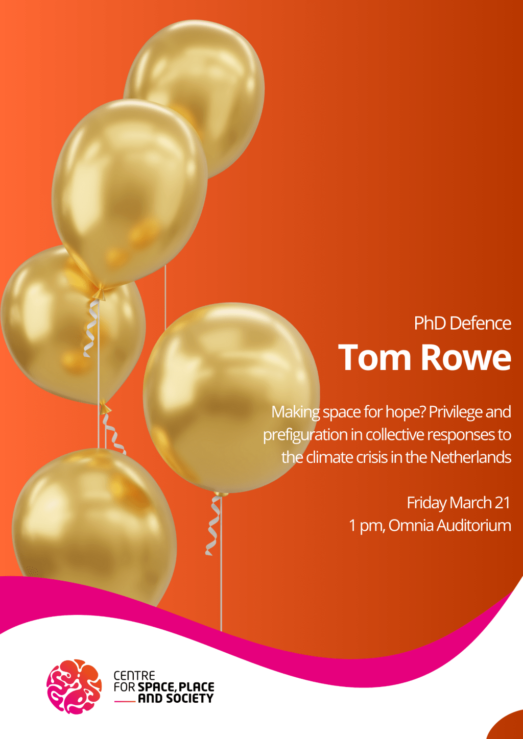 Upcoming PhD Defence | Tom Row