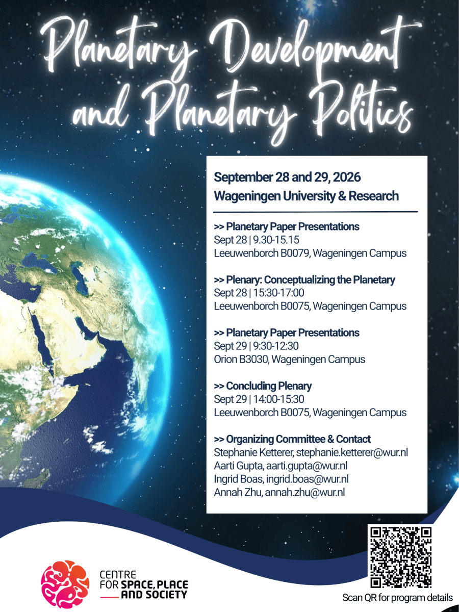 Planetary Development and Planetary Politics 