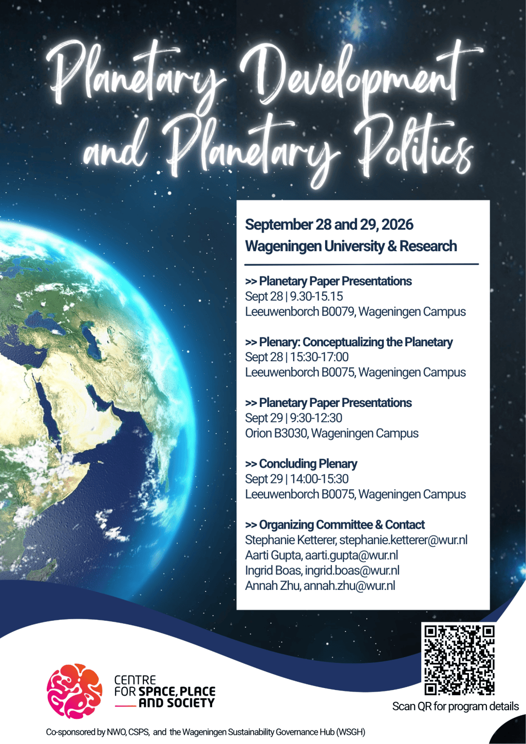 Planetary Development and Planetary Politics