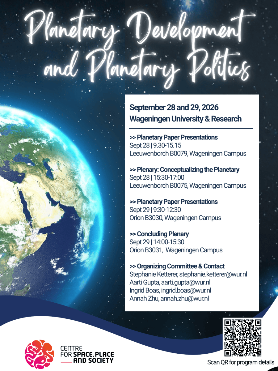 Planetary Development and Planetary Politics 